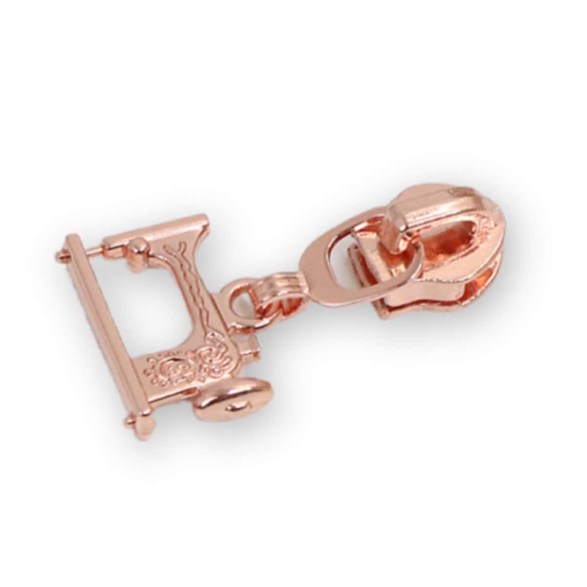 #5 Sewing Machine Zipper Pulls Rose Gold Product Photo