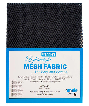 Mesh Lite Weight Navy 18in x 54in