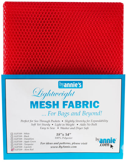 Mesh Lite Weight Atomic Red 18in x 54in