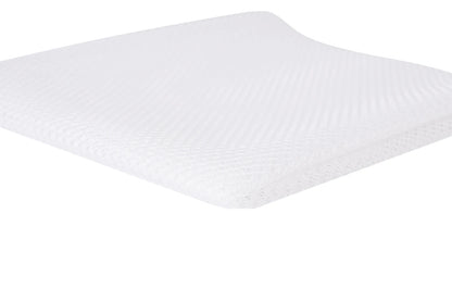 A close-up of Mesh Lite Weight White 18in x 54in shows its subtle, repeating pattern and lightweight, flexible texture—perfect for sewing projects—photographed against a plain white background.