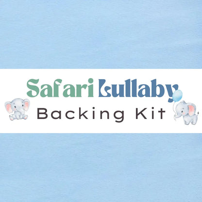 Safari Lullaby Backing Kit Cuddle Baby Blue