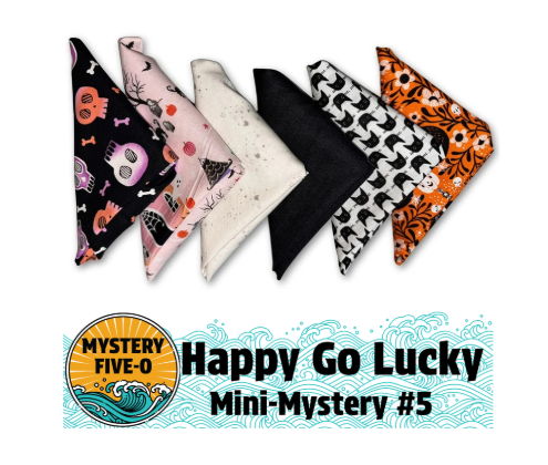 Mystery Five-0 Sweet & Spooky "Happy Go Lucky" Fat Quarter Bundle - fat quarter quilt fabric cut
