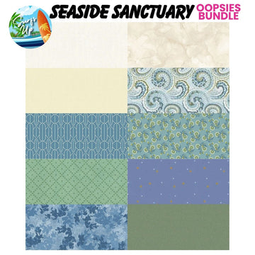Mystery Five-0 Mega Mystery Seaside Sanctuary Oopsies! FQ Fabric Bundle