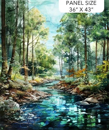 Serenity Springs One Block Wonder Panel Quilt Kit