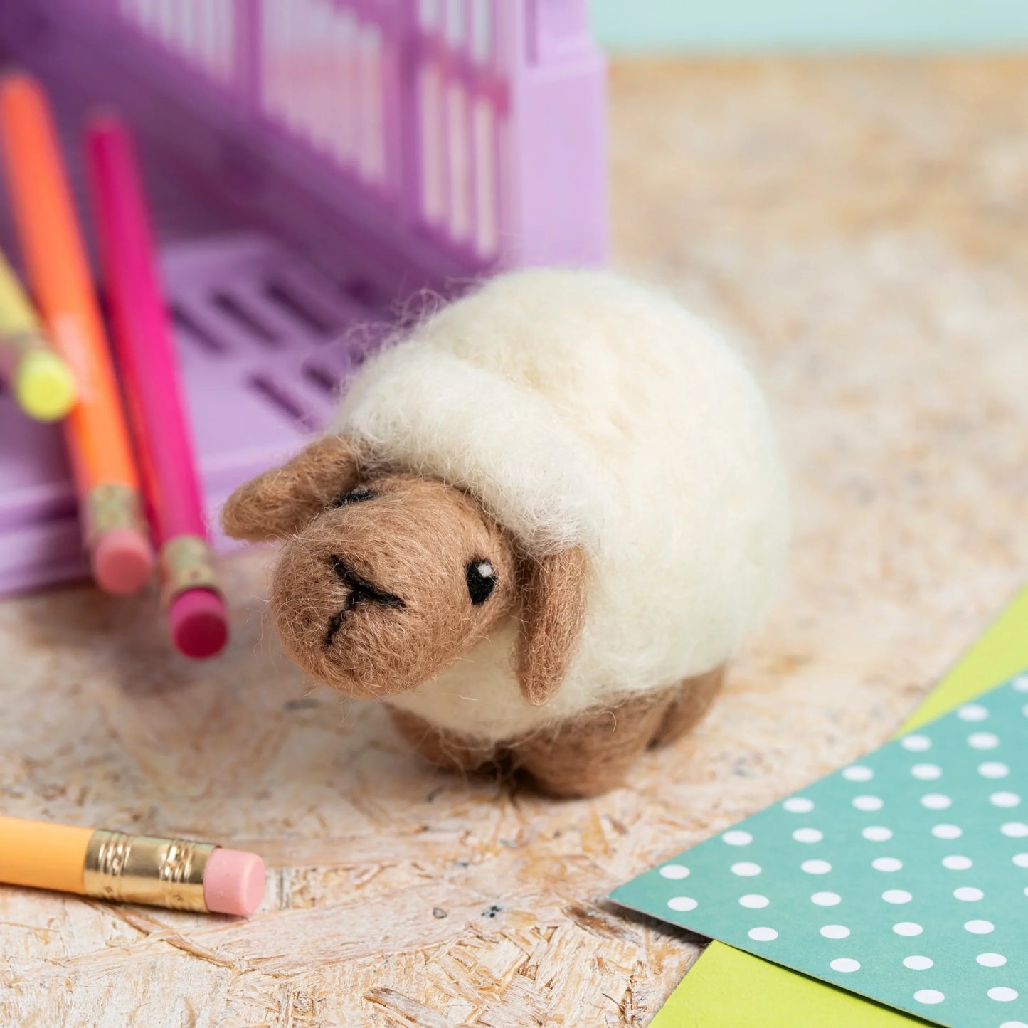 Sheep Mini Needle Felting Kit