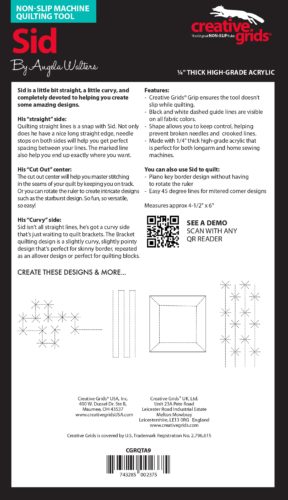 Sid Machine Quilting Ruler