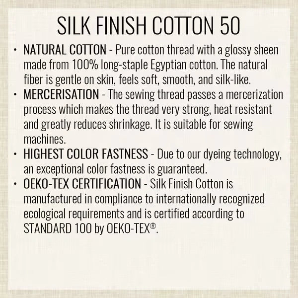 Mettler Cotton Silk Finish 50wt Old Tin - image 4 - quilting thread