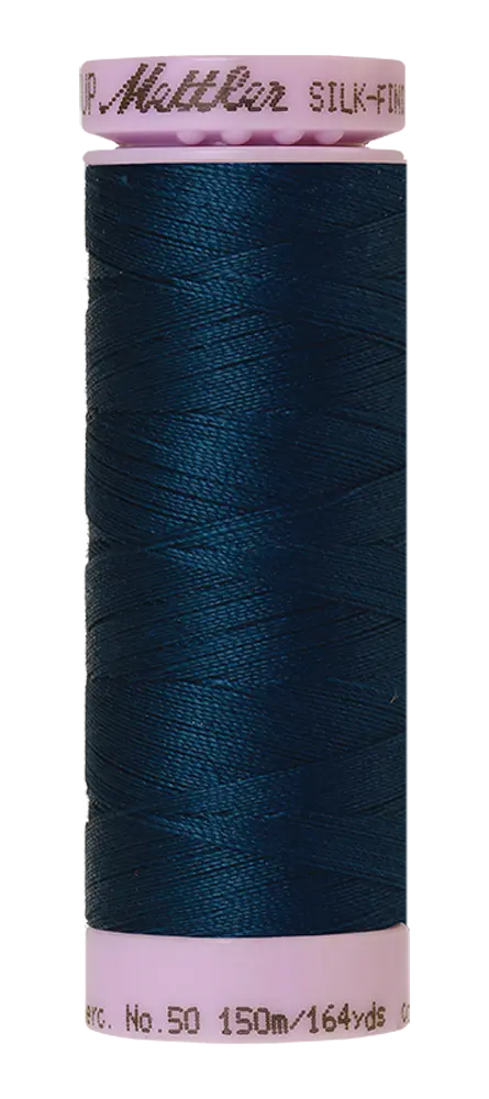 Mettler Cotton Silk Finish 50wt 150m Slate Blue