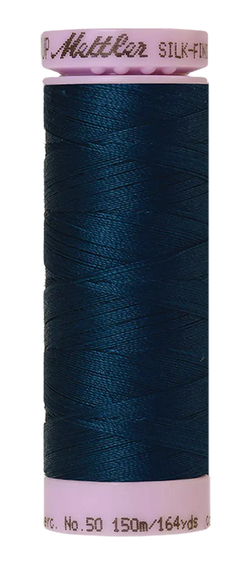 Mettler Cotton Silk Finish 50wt 150m Slate Blue