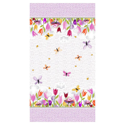 Sloane the Snail Border Print Fabric Yardage