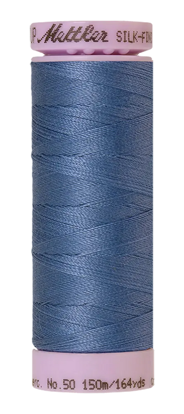 Mettler Cotton Silk Finish 50wt 150m Smoky Blue
