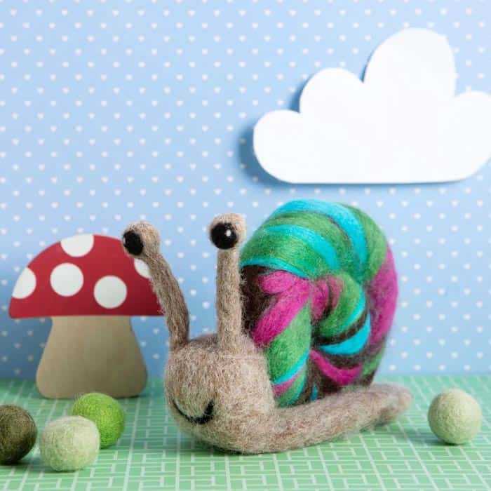 Snail Needle Felting Kit