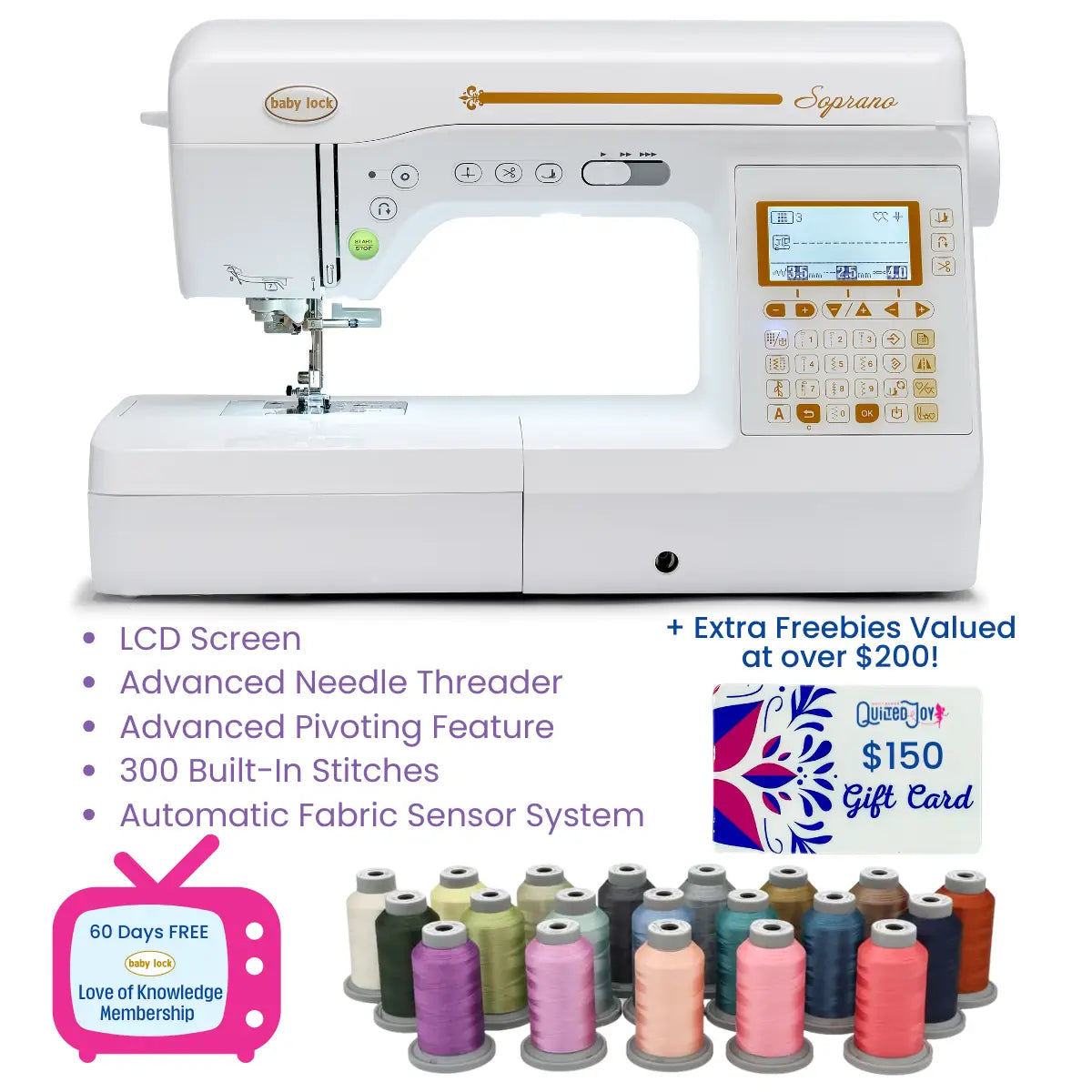 Baby Lock Soprano Sewing & Quilting Machine