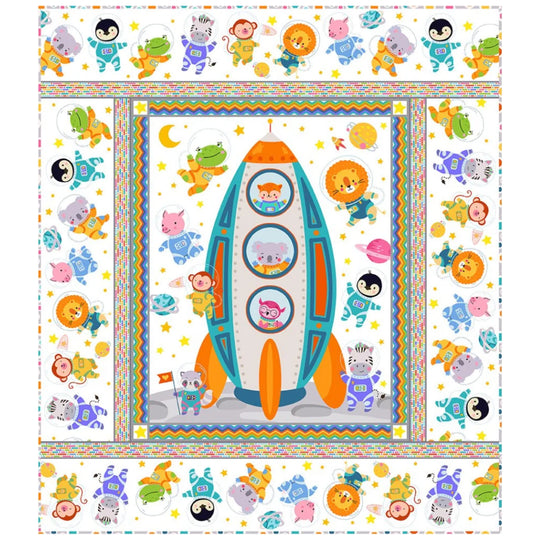 Space Buddies Panel Quilt Kit