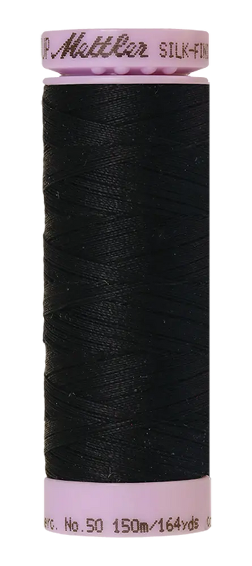 Mettler Cotton Silk Finish 50wt 150m Space - quilting supply from Quilted Joy
