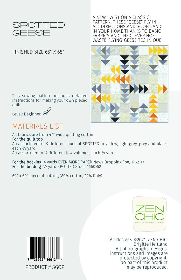 My Next Quilt Class: Flying (Spotted) Geese - image 2 - quilting class kit and supplies