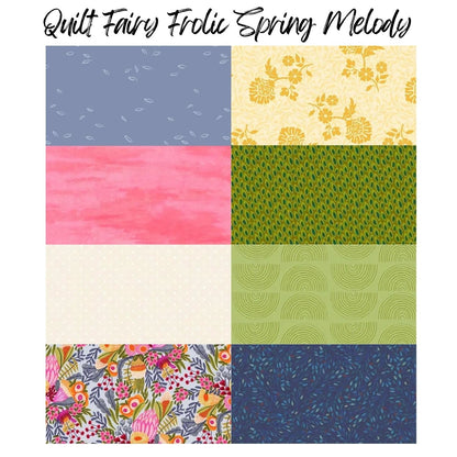 Quilt Fairy Frolic Spring Melody quilt kit detail