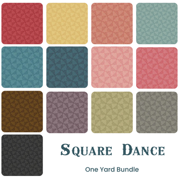 Square Dance One Yard Bundle - coordinating quilt fabric bundle