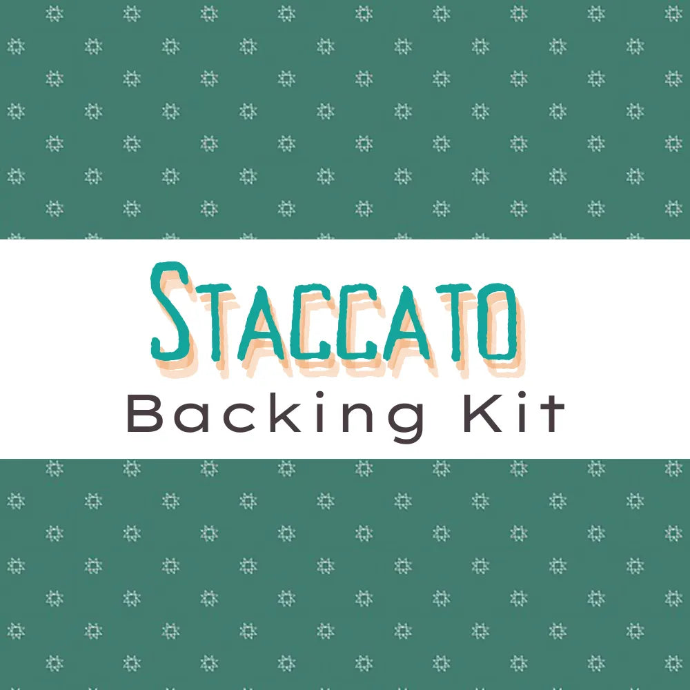 Staccato Backing Kit Wintertale Star Block Pine Product Photo