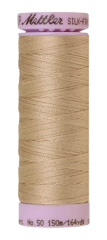 Mettler Cotton Silk Finish 50wt 150m Straw - quilting supply from Quilted Joy