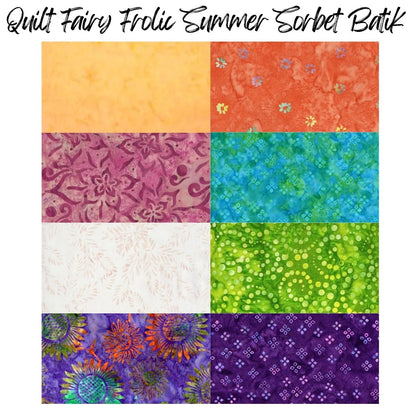 Quilt Fairy Frolic Summer Sorbet Batik Quilt Kit