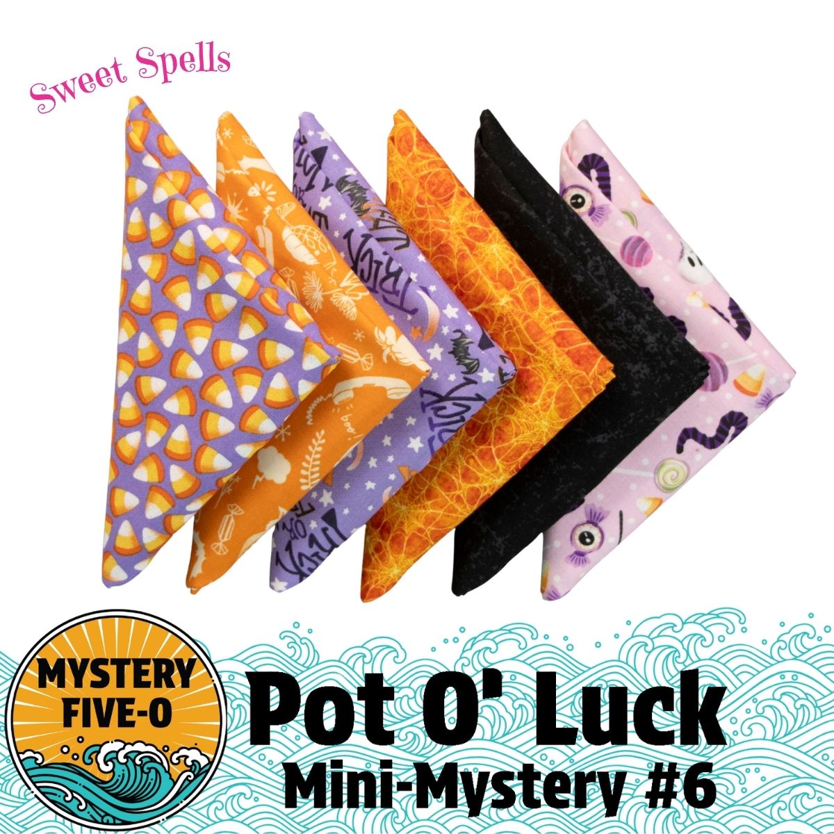 Mystery Five-0 Sweet Spells Pot O Luck fat quarter bundle