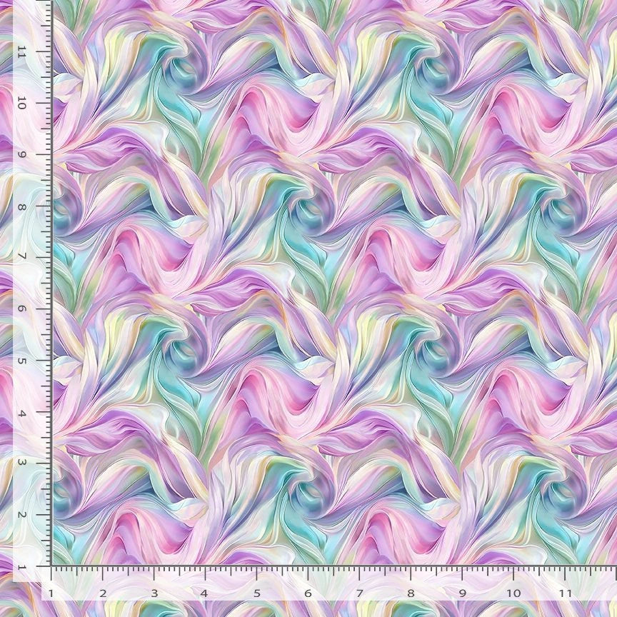 Dragonfly Mist Soft Satin Texture Fabric Yardage