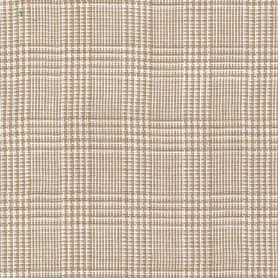 Premium Yarn Dyes Houndstooth Plaid Tan/Beige Fabric Yardage
