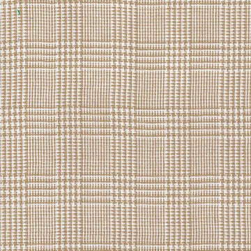 Premium Yarn DyesHoundstooth Plaid Tan/Beige Fabric Yardage