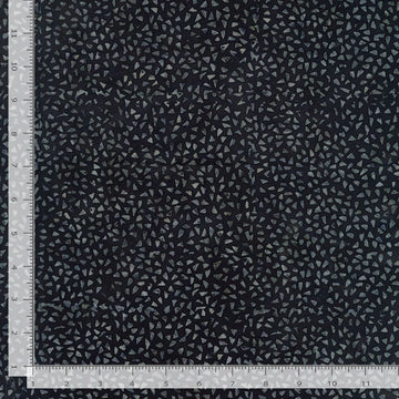 Tonga Charcoal Small Triangle Dots Batik Fabric Yardage - quilt fabric for sewing and quilting projects