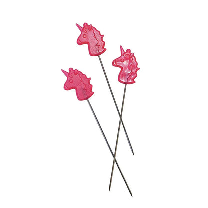 Tula Pink Unicorn Head Straight Pins 30 ct.