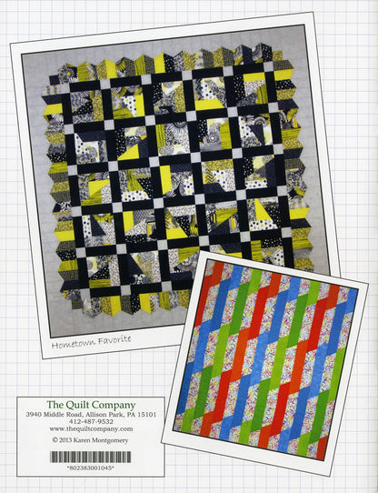 Scrap Crazy Play Book interior pages with multiple scrap quilt patterns and instructions