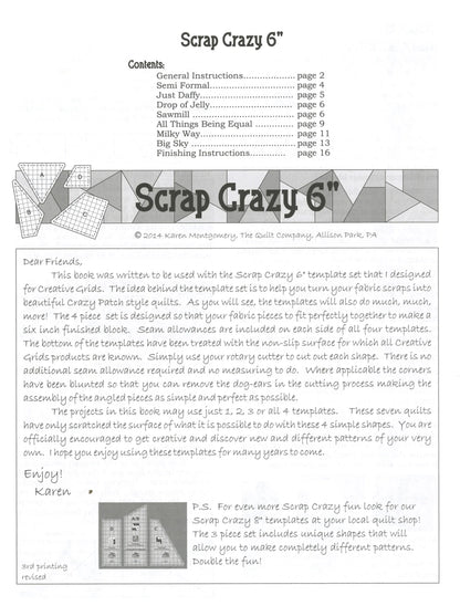 Scrap Crazy 6 acrylic template close-up showing precise ruler markings and grids