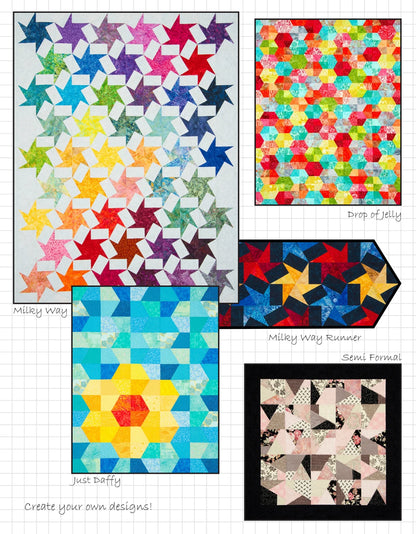 Scrap Crazy 6 sample quilt block made with the Creative Grids template