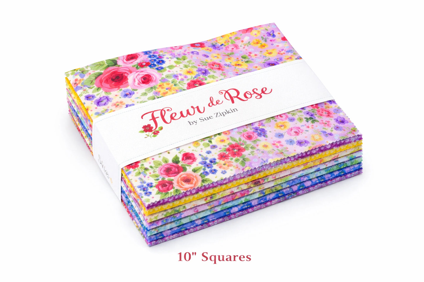 Fleur de Rose 10" Squares - quilting supply from Quilted Joy