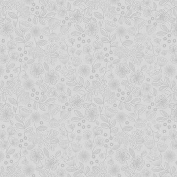 Tiny Tonals grey on grey Floral Garden tonal fabric yardage