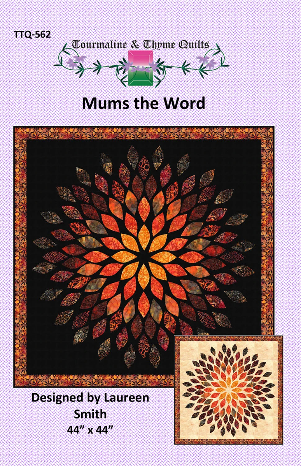 Mums the Word Quilt Pattern - image 1 - quilting pattern with step-by-step instructions