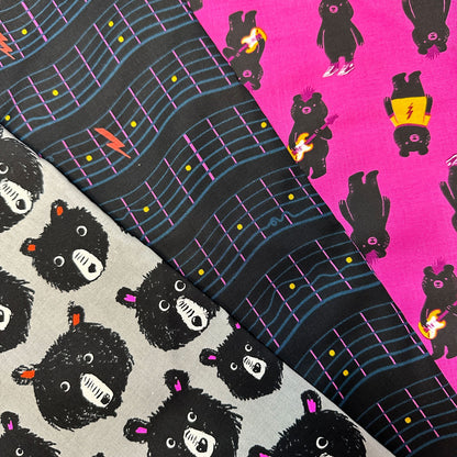 Teddy and the Bears Light Berry 3 Yard Quilt Top Bundle Product Photo