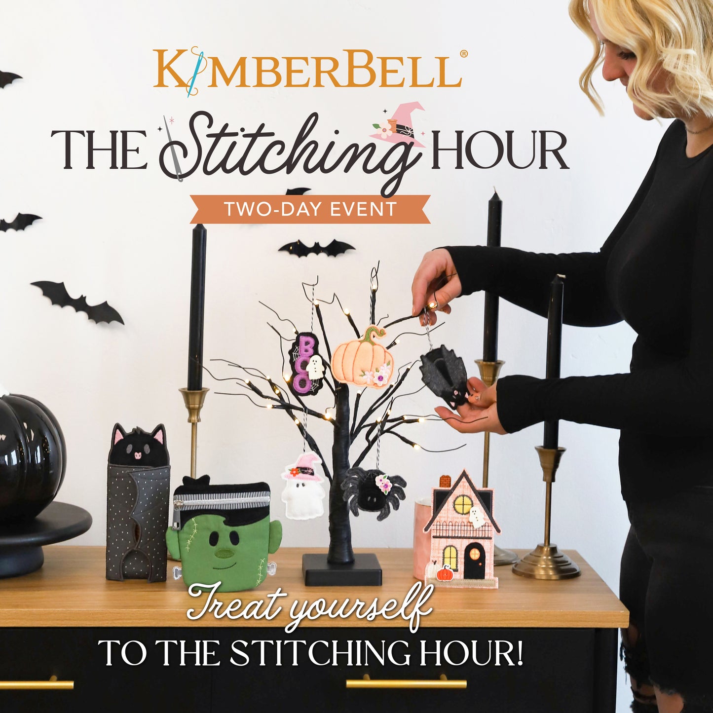 Kimberbell The Stitching Hour seasonal embroidery sewing kit