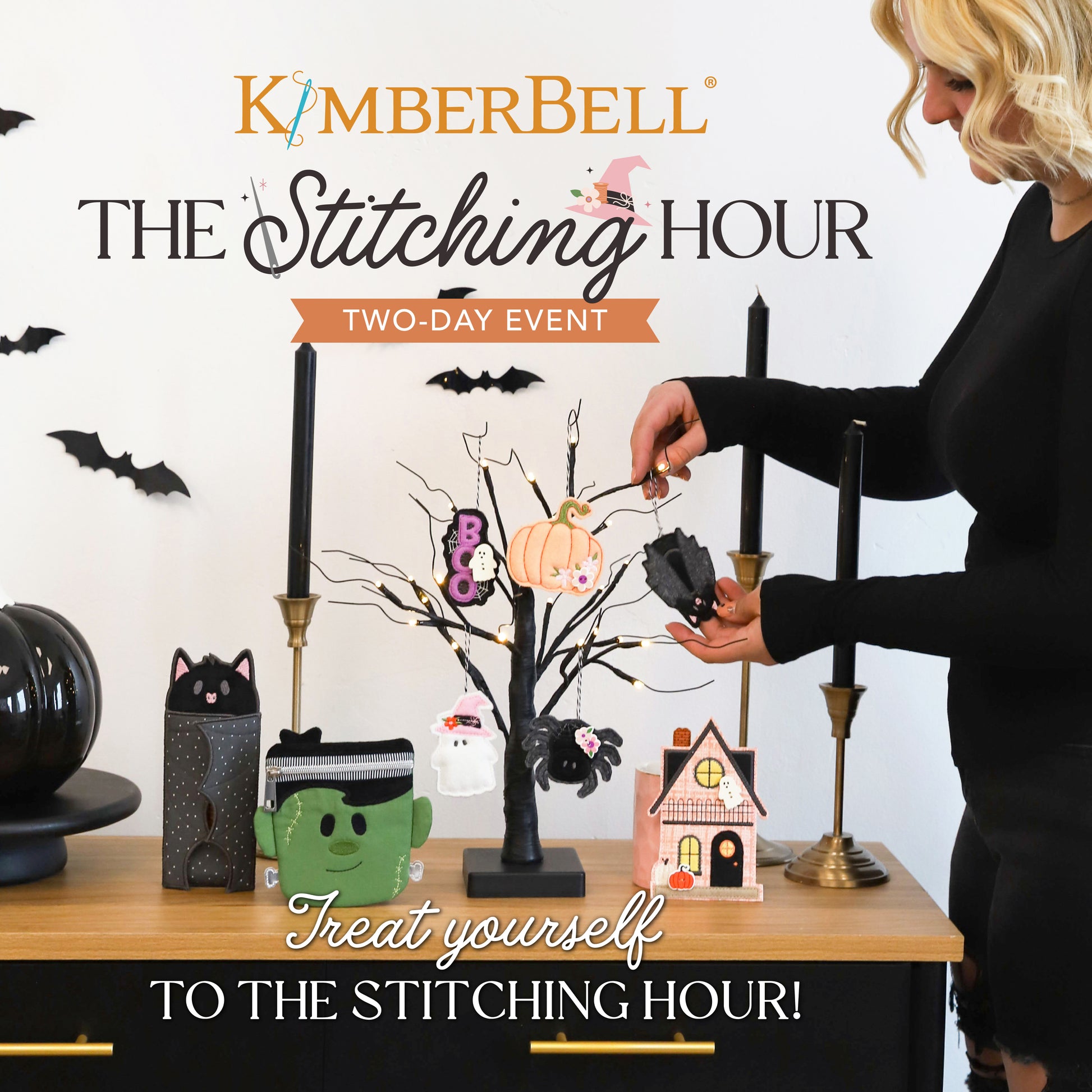 Kimberbell The Stitching Hour seasonal embroidery sewing kit