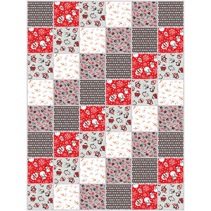 The Cool Club Flannel Ragged quilt kit fabric detail
