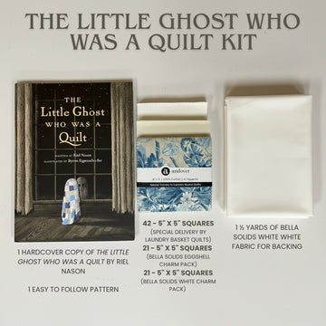The Little Ghost Who Was A Quilt kit fabric bundle and pattern