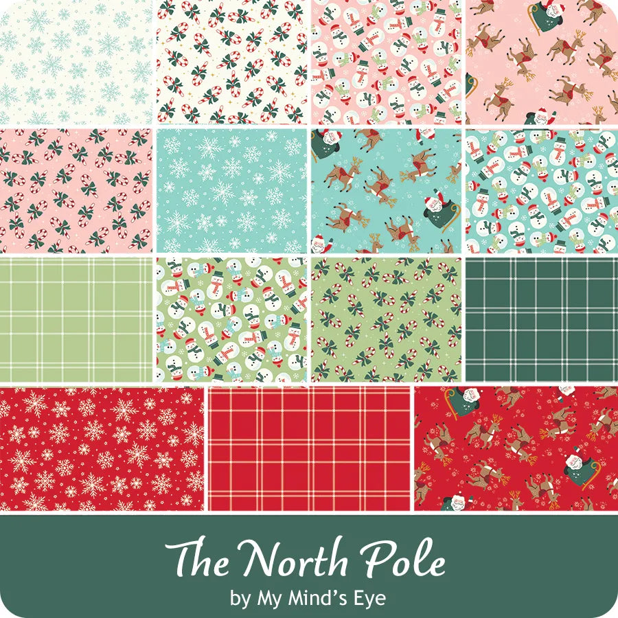 The North Pole Flannel 5" Stacker - image 1 - quilting supply from Quilted Joy