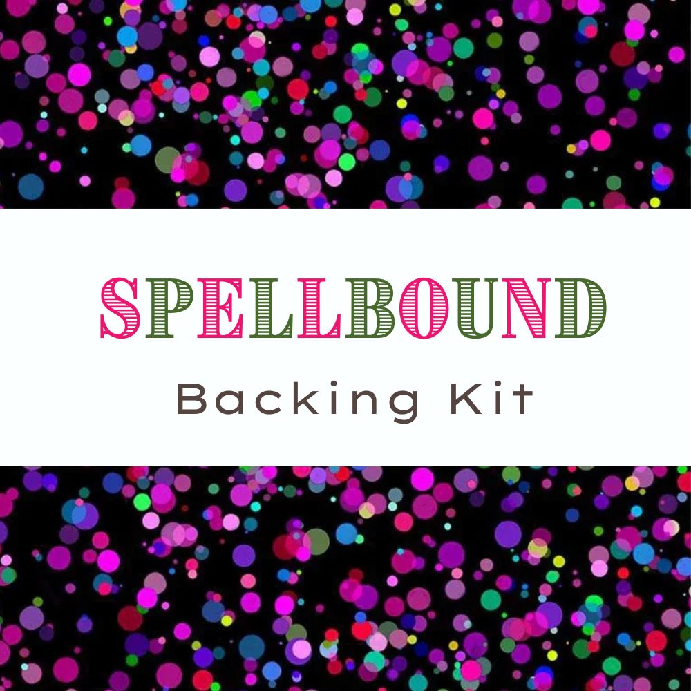Wicked Spellbound Backing Kit Electric Spots on Black