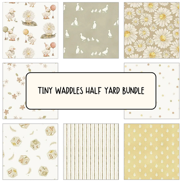 Tiny Waddles Half Yard Bundle - coordinating quilt fabric bundle