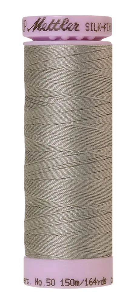 Mettler Cotton Silk Finish 50wt 150m Titan Gray