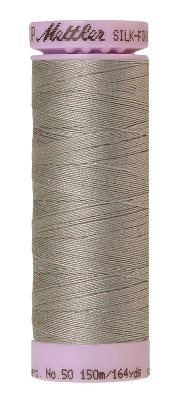 Mettler Cotton Silk Finish 50wt 150m Titan Gray