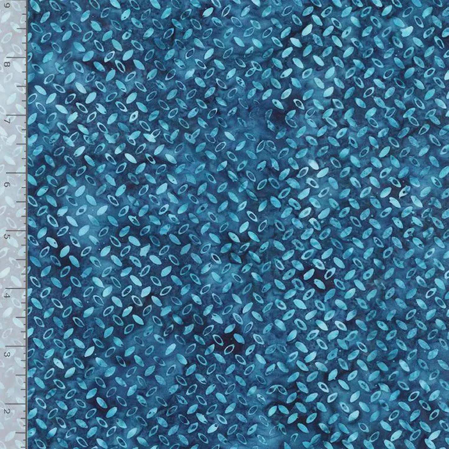 Tonga Teal Ethnic Patterns Batik Fabric Yardage