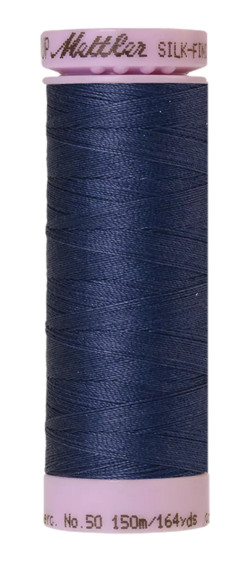 Mettler Cotton Silk Finish 50wt 150m True Navy