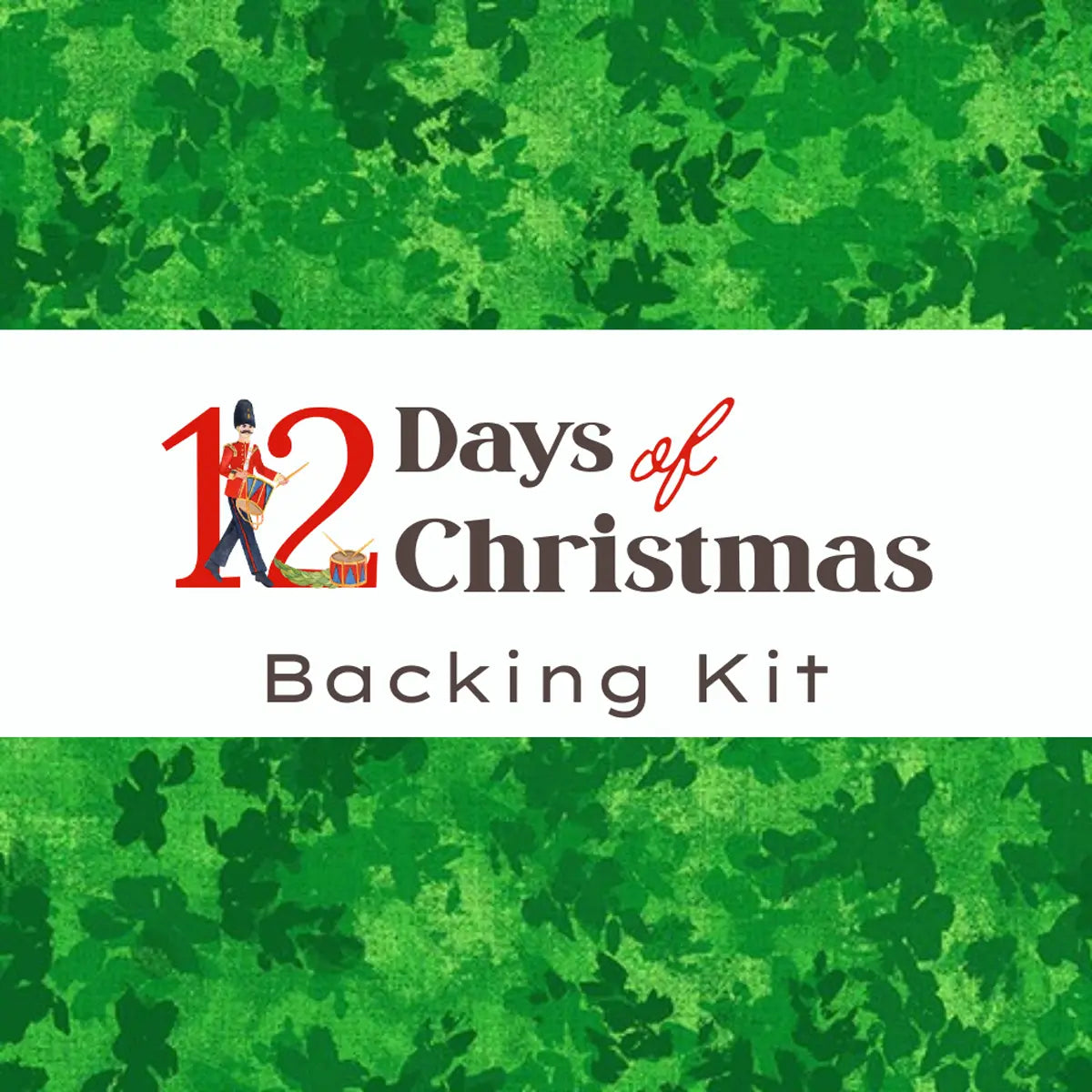 Twelve Days of Christmas Backing Green Verona